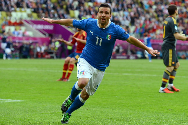 Prandellis succéinhoppare Di Natale gjorde 1-0 för Italien.