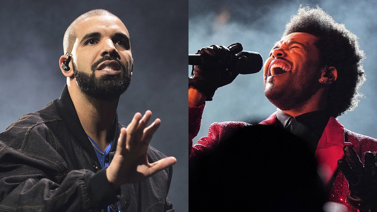 En AI-skapad låt där Drake och Weeknds röster klonats har blivit viral. Arkivbild.