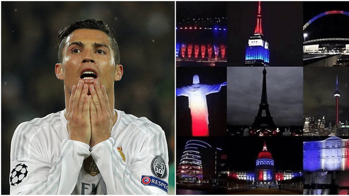 Ronaldo är som alla andra förtvivlad över det som har hänt i Paris. 