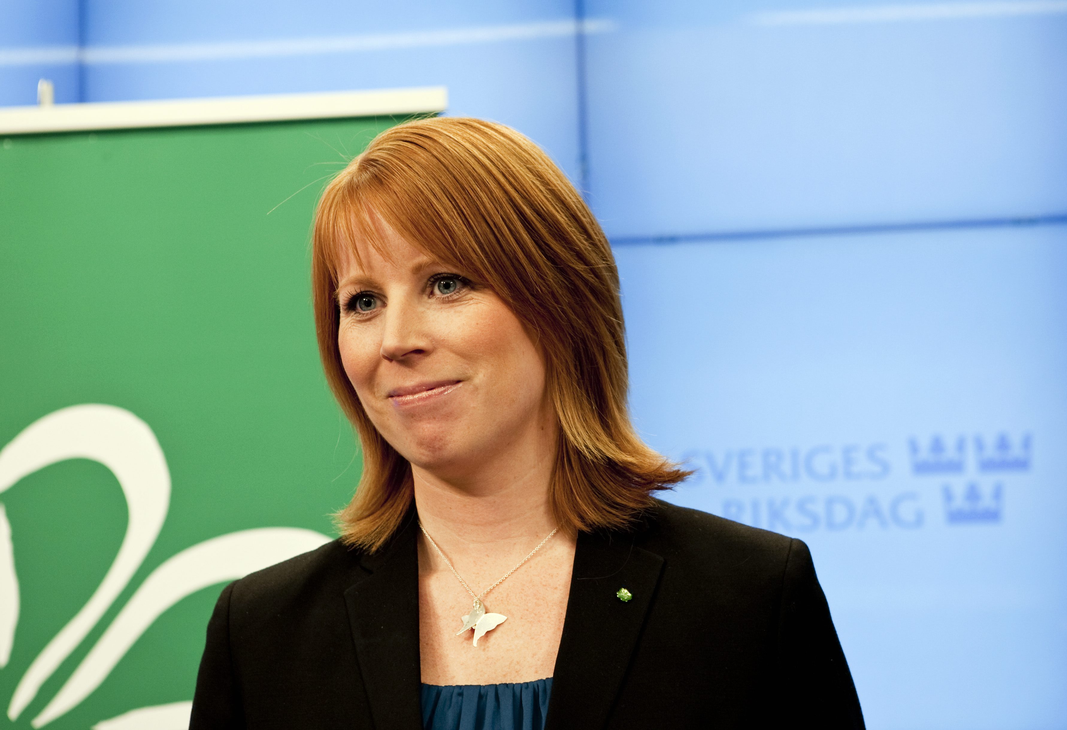 Annie Lööf, näringsminister, (C), 28.