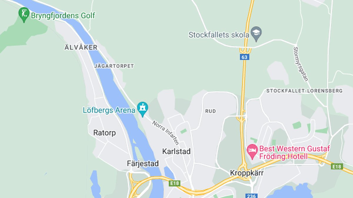 Google maps, Karlstad