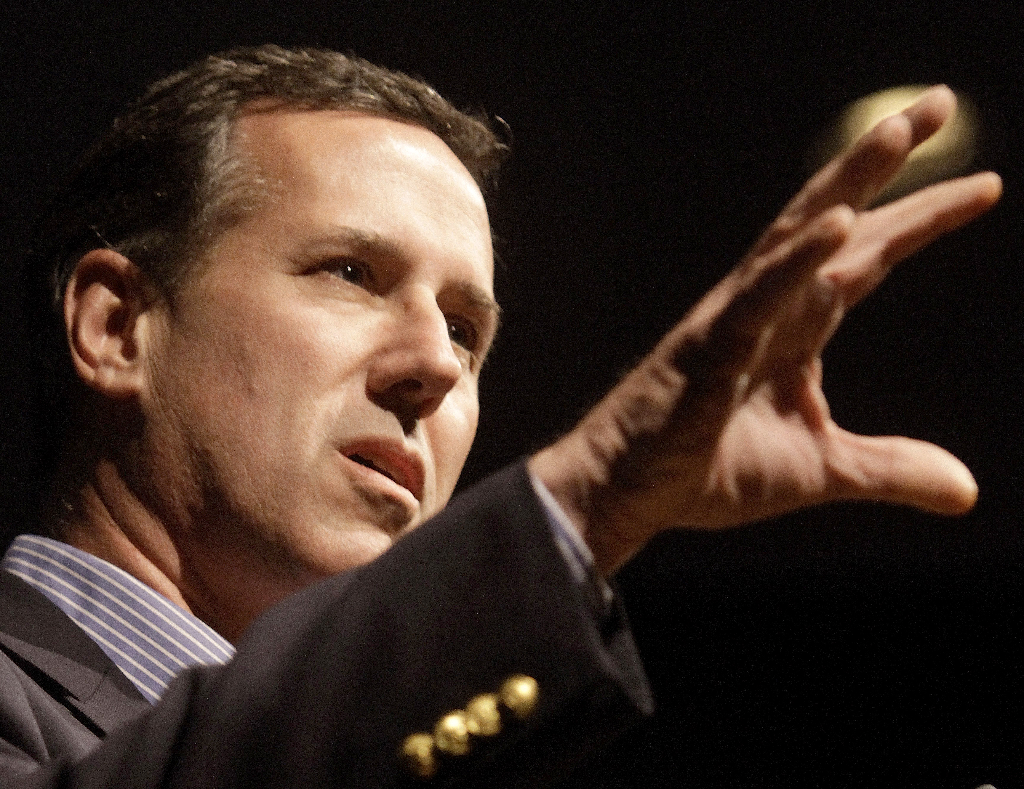 Republikanen Rick Santorum är emot samkönade äktenskap.