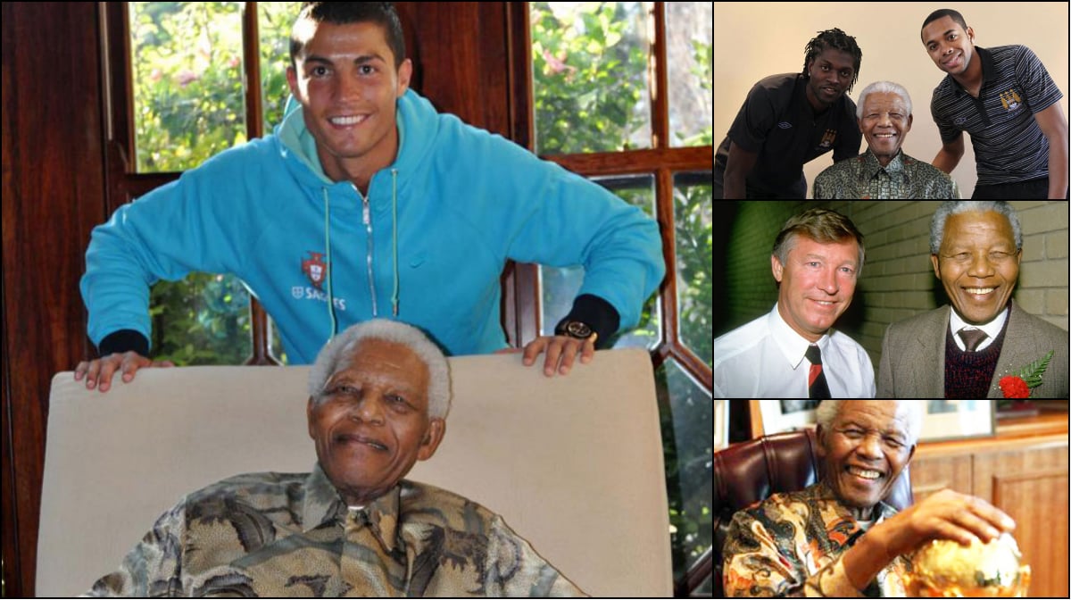 Nelson Mandela, Cristiano Ronaldo, Fotboll, Död