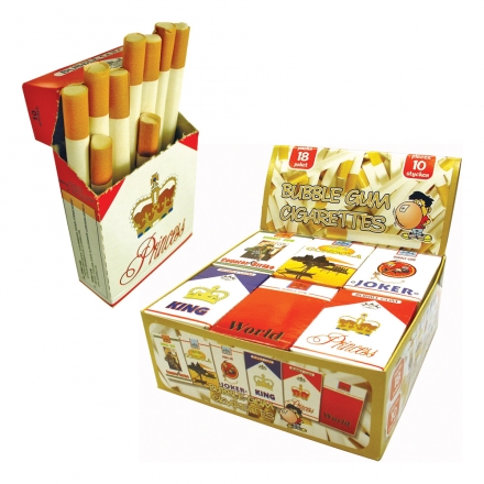 Tuggummi-cigaretter ansågs okej. Tuggummi-cigaretter ansågs okej.