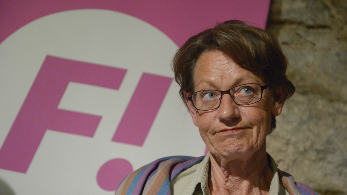 Gudrun Schyman, talesperson för Feministiskt initiativ