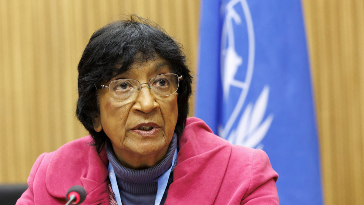 FN:s tidigare chef för mänskliga rättigheter Navi Pillay. Arkivbild.