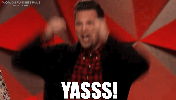 "Yaaaassss!" – Entusiastiskt glädjerop "Yaaaassss!" – Entusiastiskt glädjerop