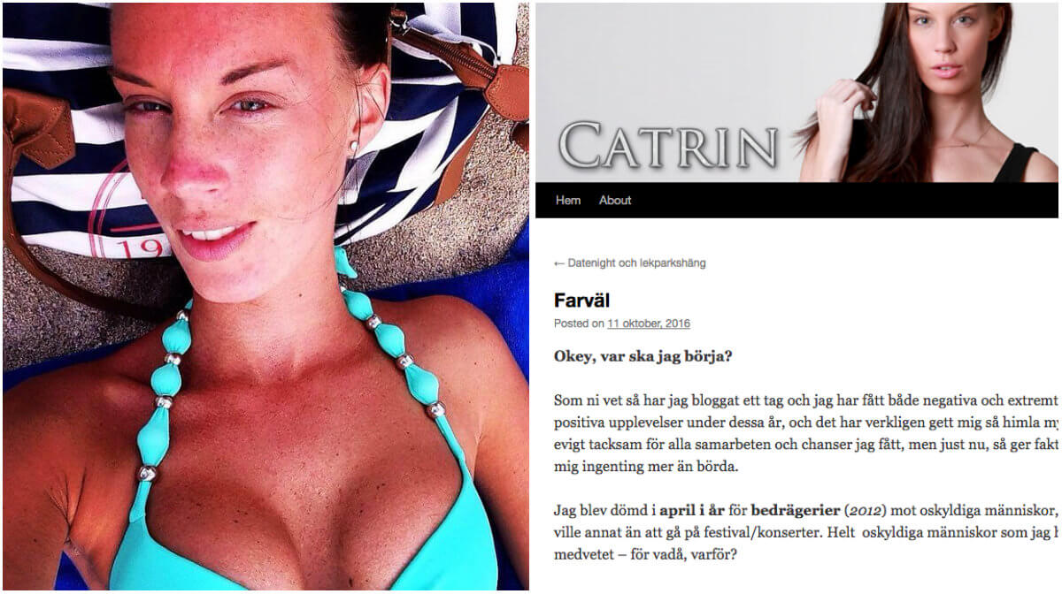 Bedrageri, Bloggare, Catrin Hedlund