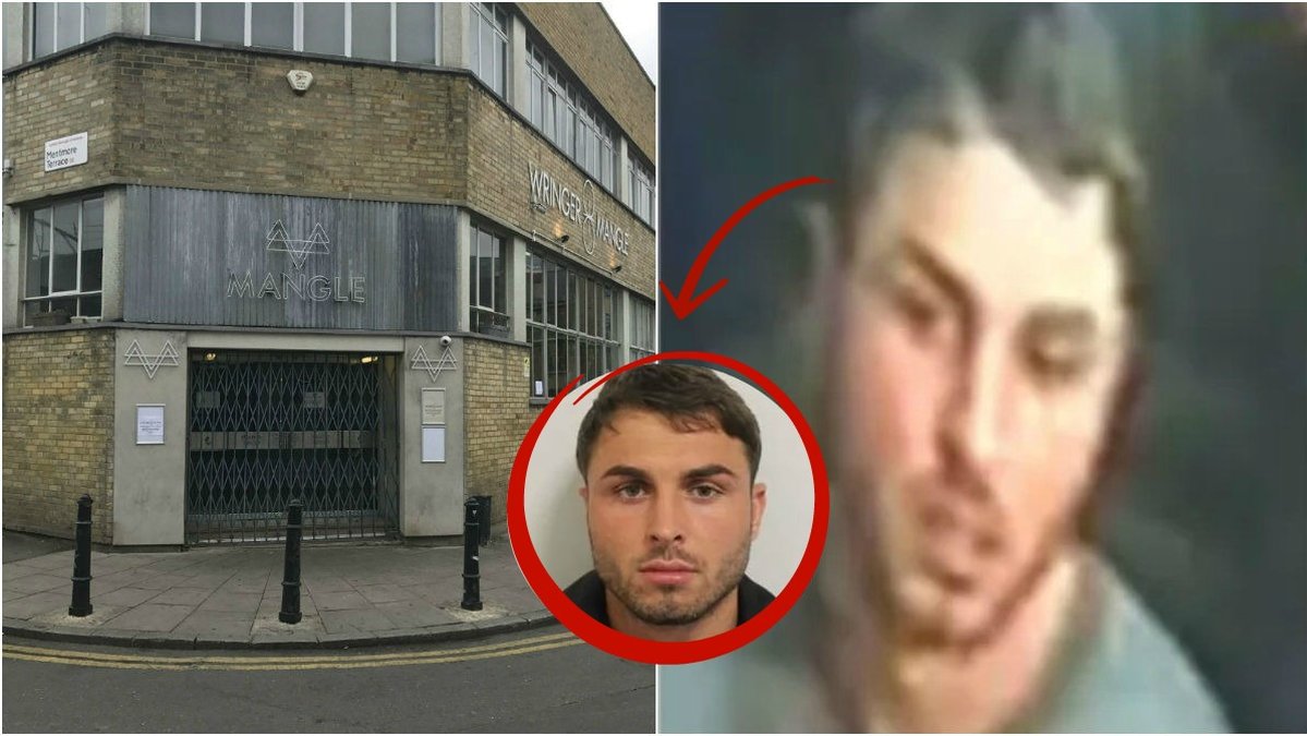 Polisen eftersöker en man som tros vara ansvarig för syraattacken på nattklubben i London.