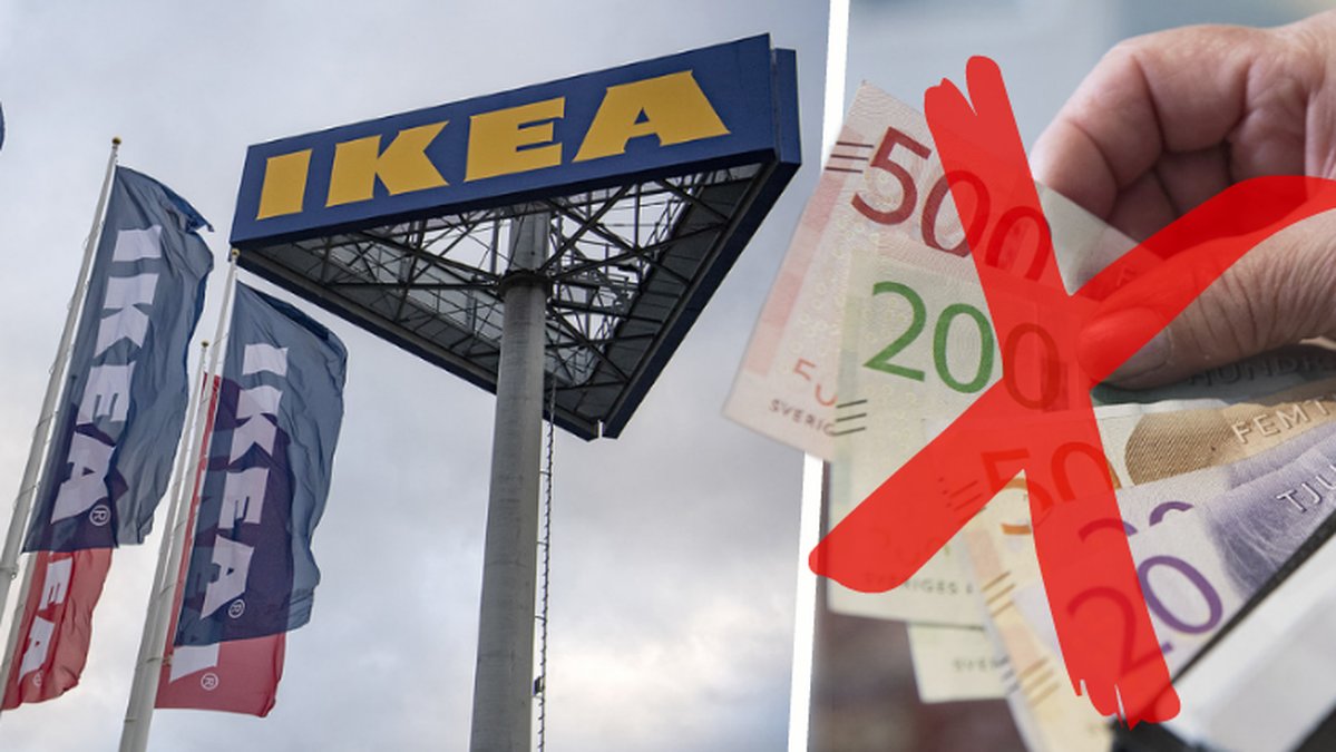 Ikea slopar kontanterna helt och hållet