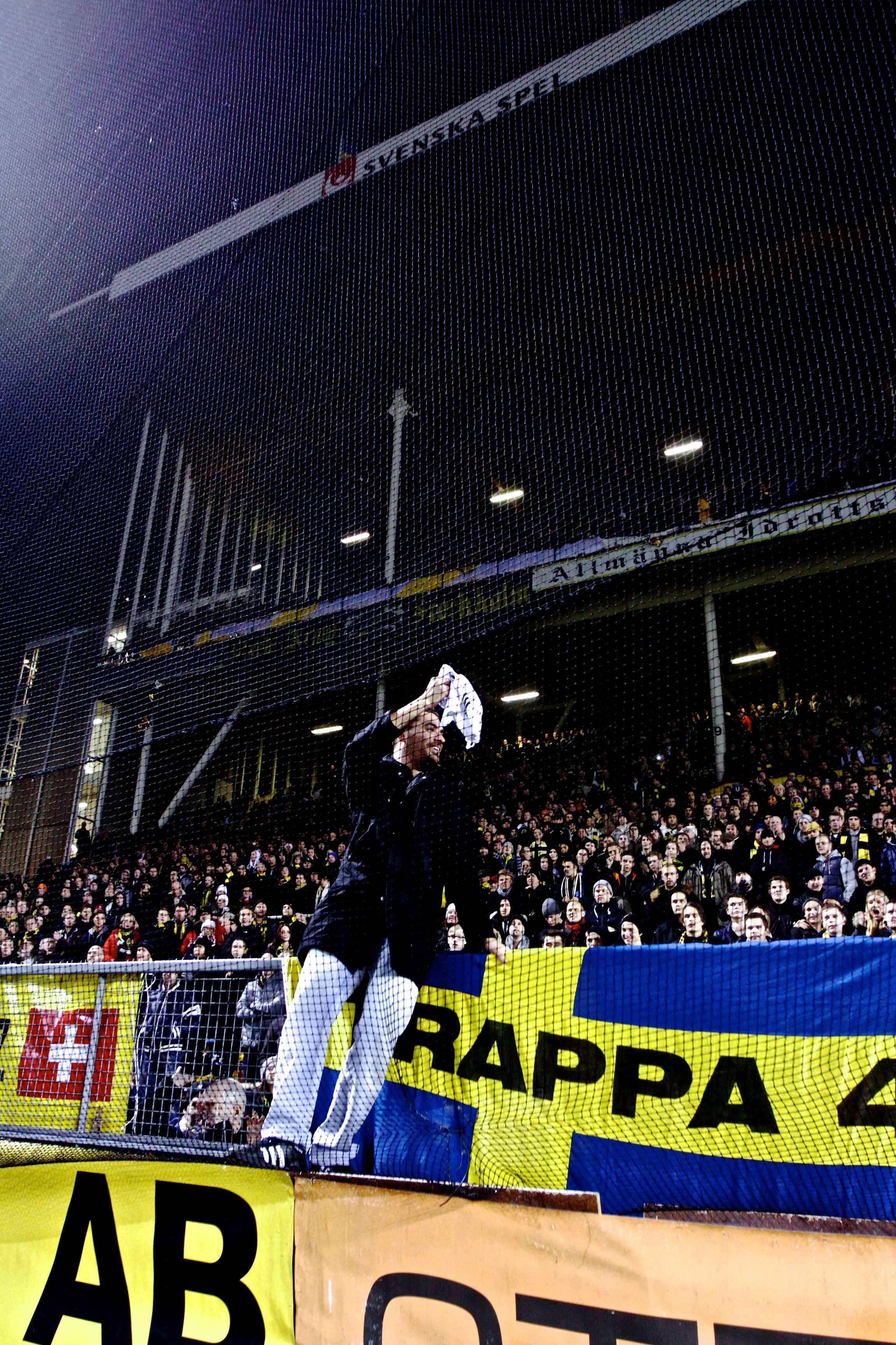 En rörd supporter. En rörd supporter.