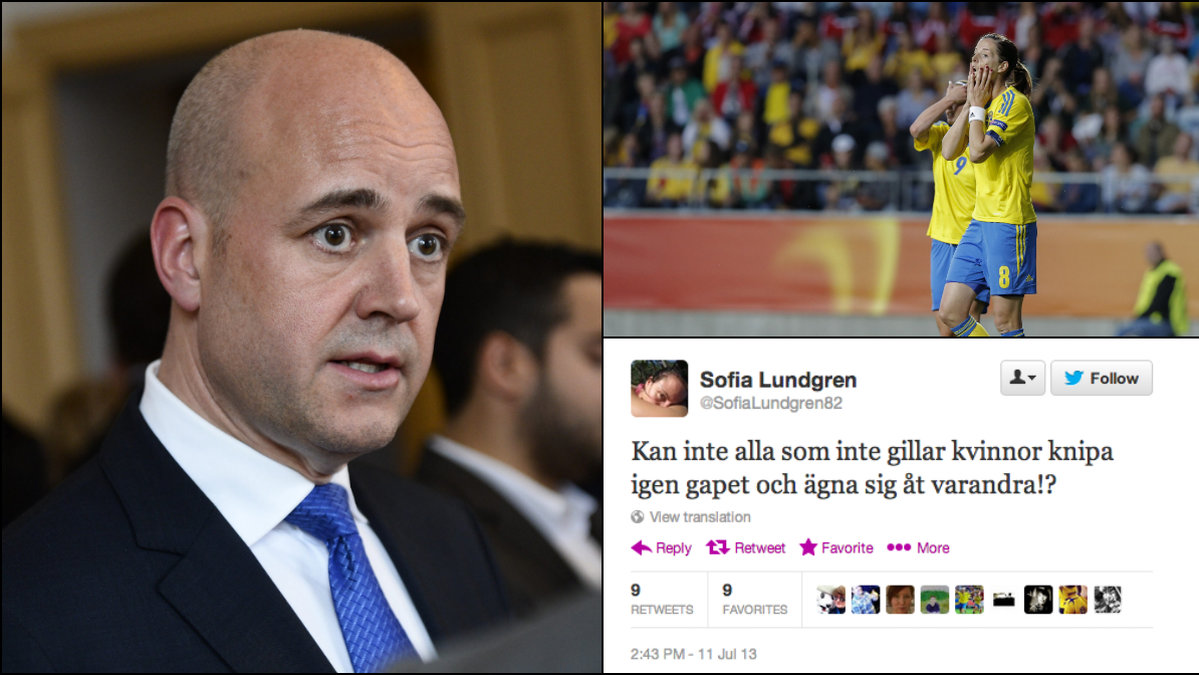 Fredrik Reinfeldt är upprörd över de kommentarerna som landslaget har fått ta de senaste dagarna. 