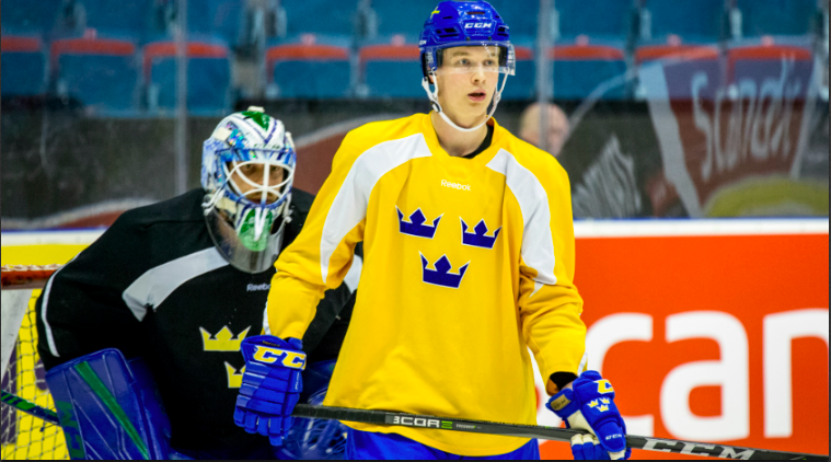 Elias Pettersson i landslaget