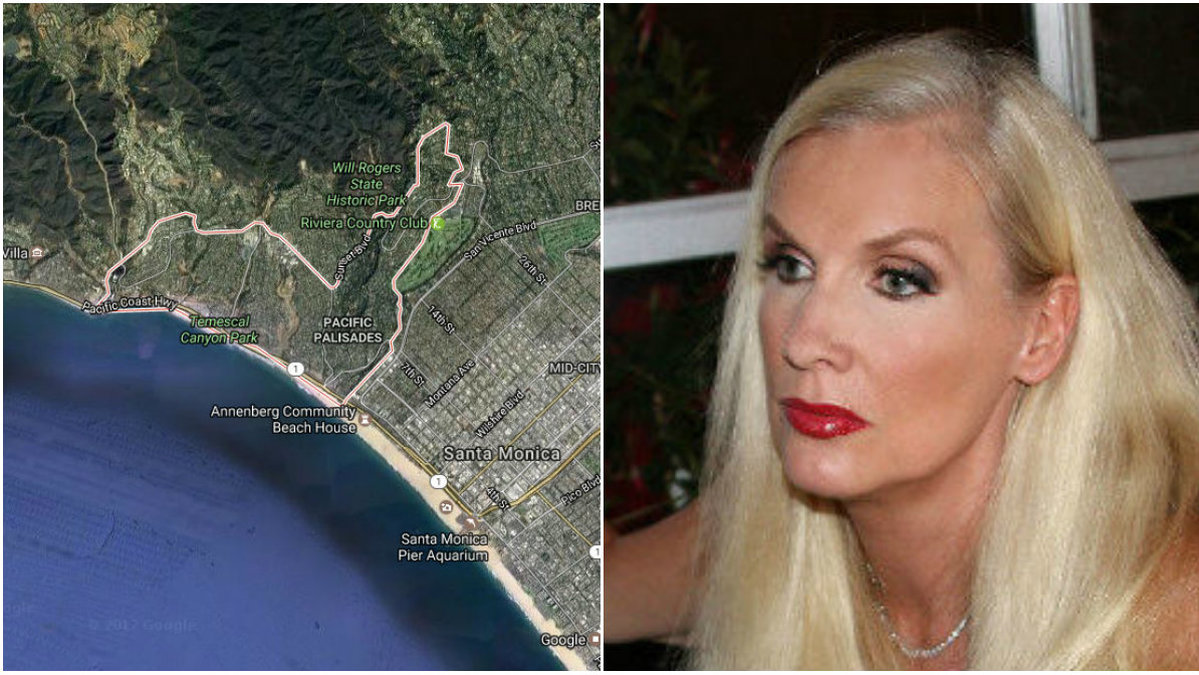 Hollywoodfrun Gunilla Perssons hus i Pacific Palisades har brunnit ner.