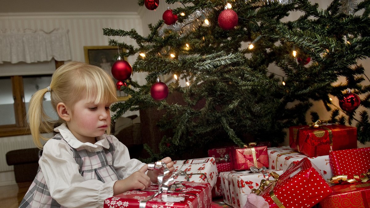 Enligt undersökningen kommer 38 procent av barnen att gnälla över sina julklappar.