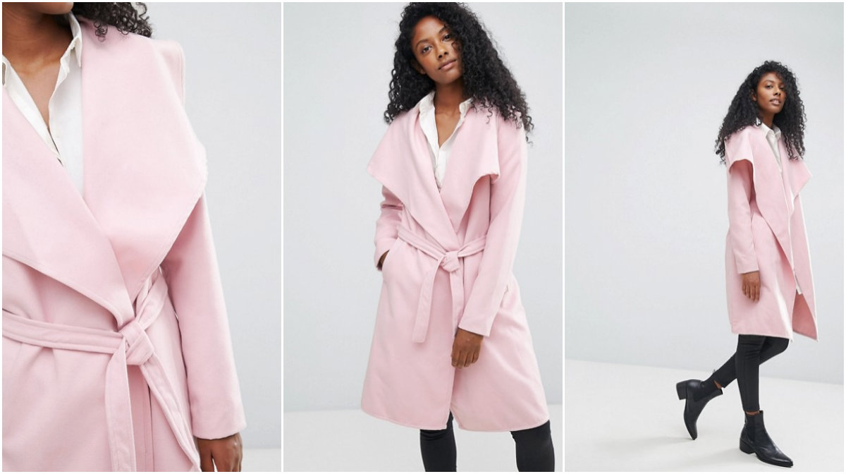 Ljusrosa kappa från Asos under 500 kronor Ljusrosa kappa från Asos under 500 kronor