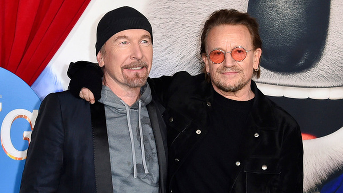 The Edge och Bono hyllar Abba under ett framträdanden i BBC:s radioprogram 'Piano Room'. Arkivbild.