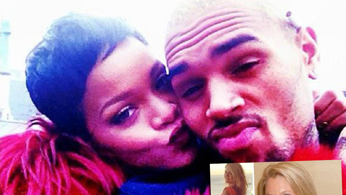 Chris Brown har hunnit vara otrogen mot Rihanna. Bland annat har han haft sex med en blondin i sin studio, och sågs dessutom hångla med en bystig och sexig brunett på en nattklubb. 