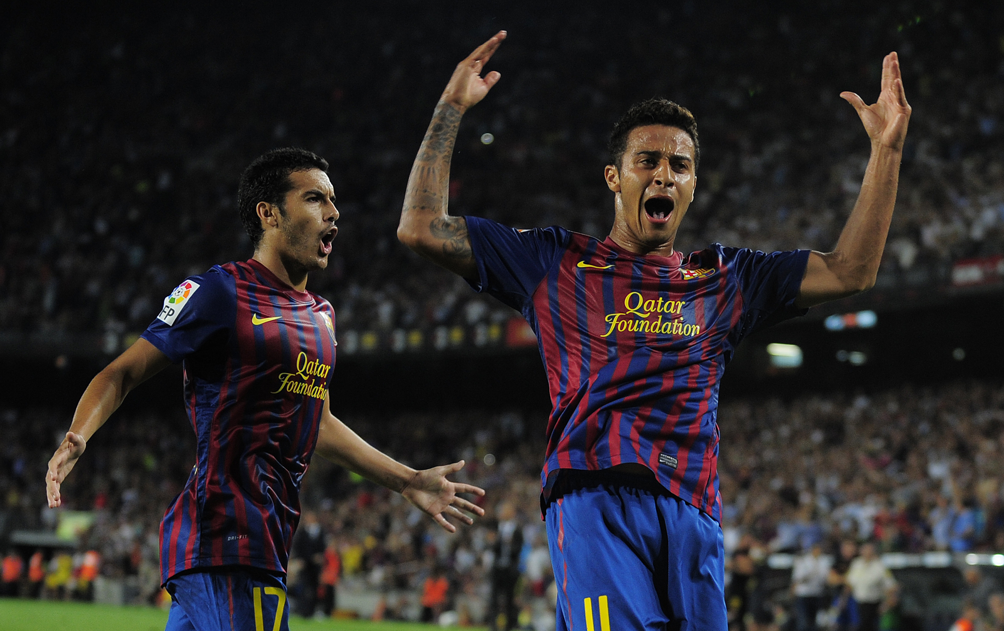 14. Thiago Alcantara. 21 år, Barcelona. A-lagsdebut redan 2009 säger det mesta. Central mittfältare som säkrar Barcelonas framtid när Xavi och Iniesta lägger av. 14. Thiago Alcantara. 21 år, Barcelona. A-lagsdebut redan 2009 säger det mesta. Central mittfältare som säkrar Barcelonas framtid när Xavi och Iniesta lägger av.