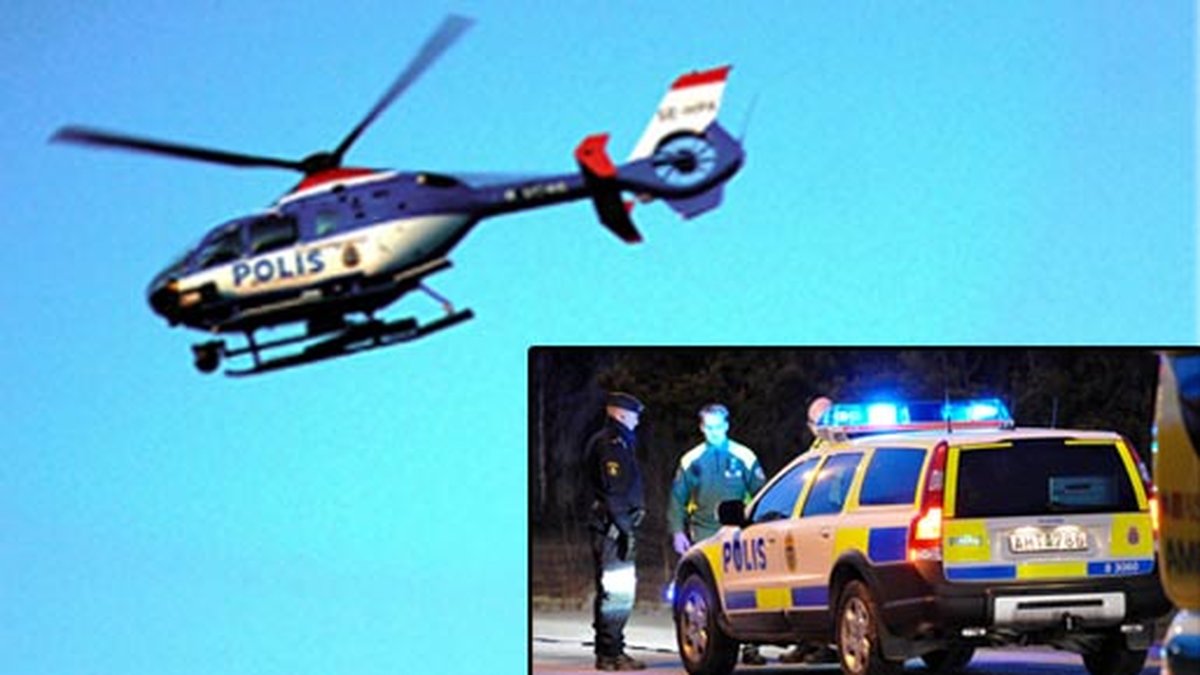 Polisen kom med både helikopter och hundar – men "inbrottstjuvarna" var en släkting som kommit hem sent på natten.