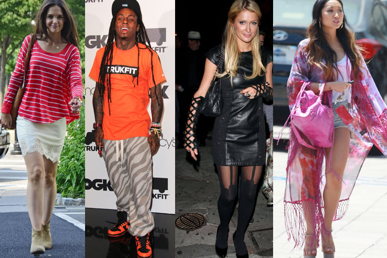 Katie Holmes, Paris Hilton och Lil Wayne är några av kändisarna som hamnar i veckans Fulextra.