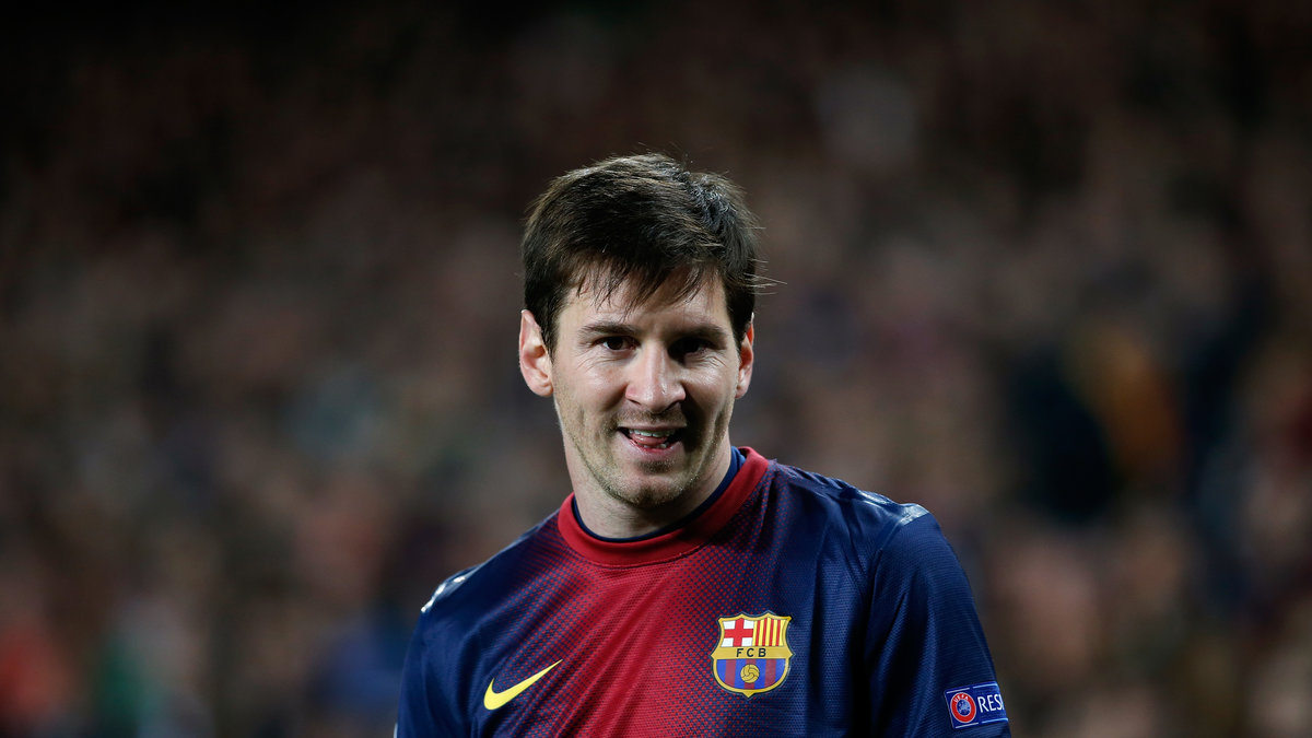 Likaså världens bäste Lionel Messi.