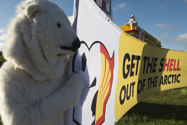 Protest, Greenpeace, Shell, Arktis