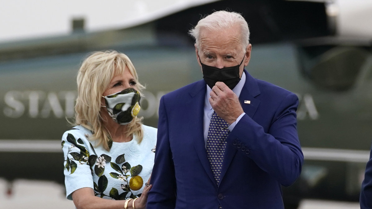 Joe Biden och hans fru Jill.