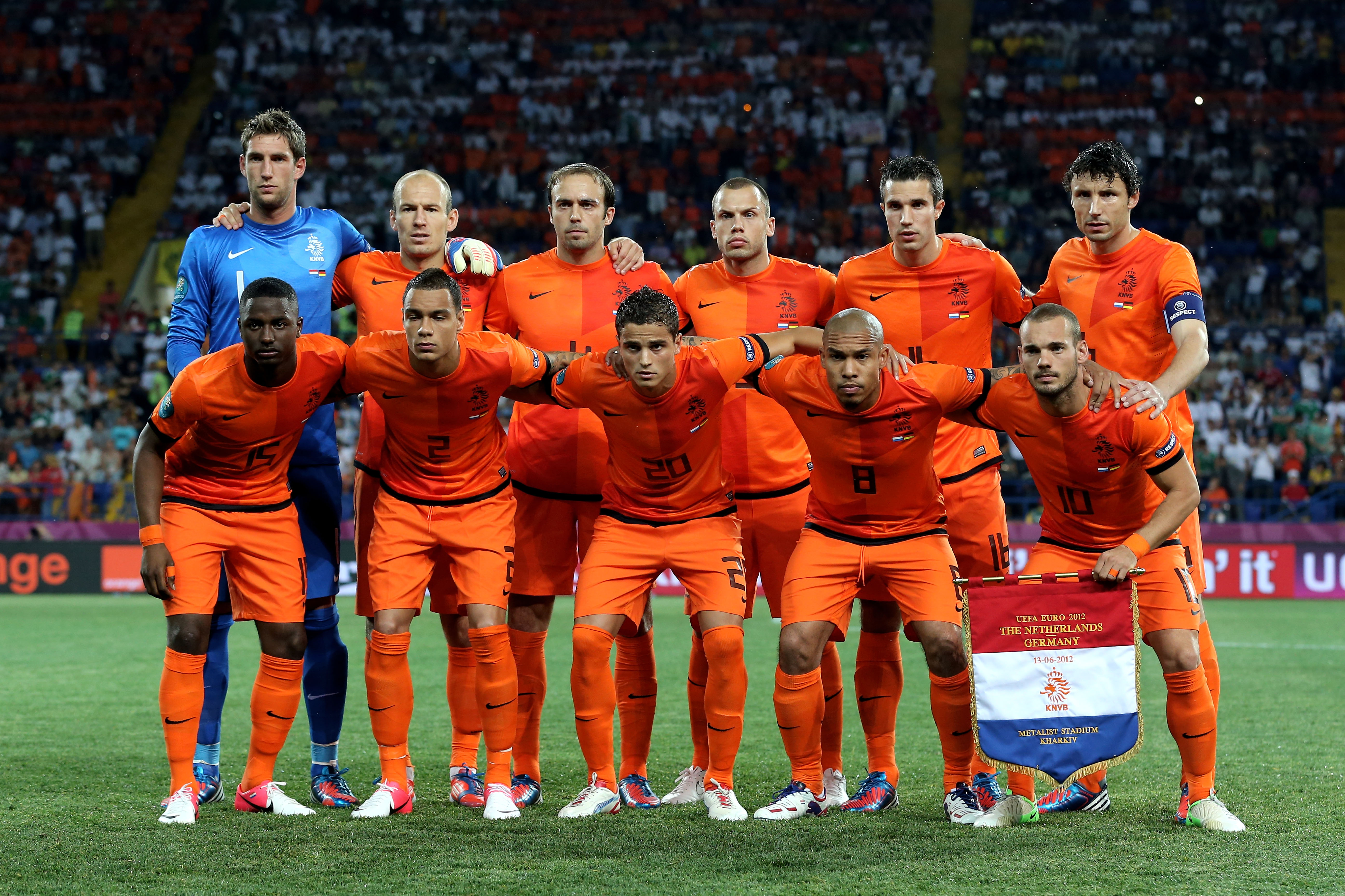 Fotboll, Holland, Robin van Persie, Arjen Robben, Fotbolls-EM, Wesley Sneijder