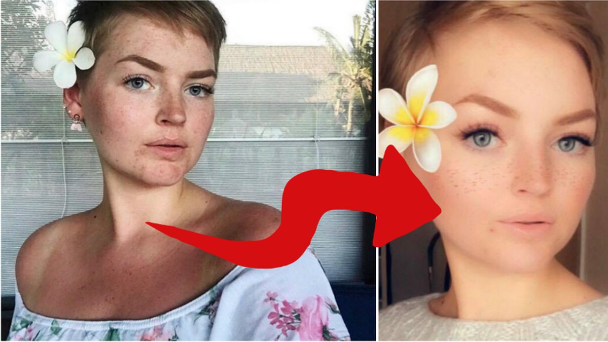 Svenska Lisa blev ett Snapchatfilter