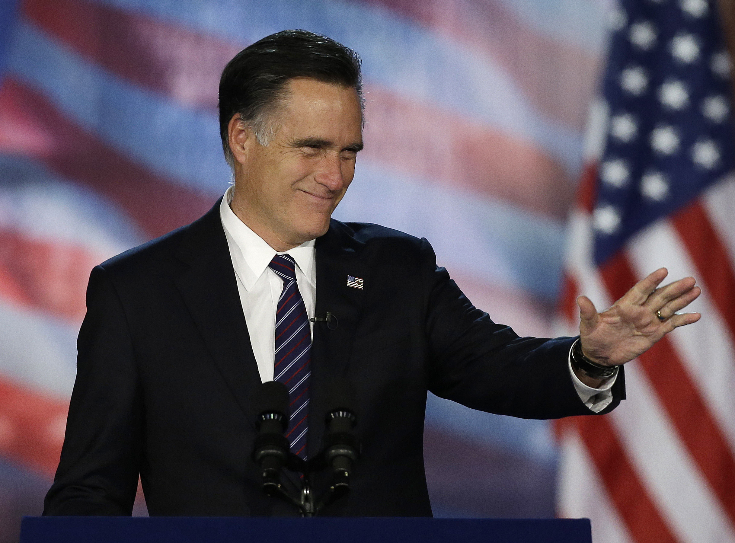 Det var en lågmäld Romney som tackade för sig. Det var en lågmäld Romney som tackade för sig.