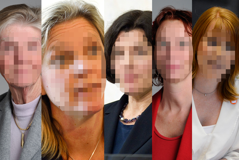 Vilka kvinnliga politiker hamnar bland topp tio?