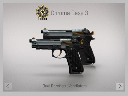 Nytt skin till Dual Berettas kom. Nytt skin till Dual Berettas kom.