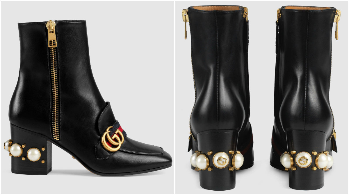 Ankeelboots med pärlor Ankeelboots med pärlor