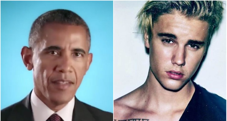 Barack Obama, sorry, Justin Bieber