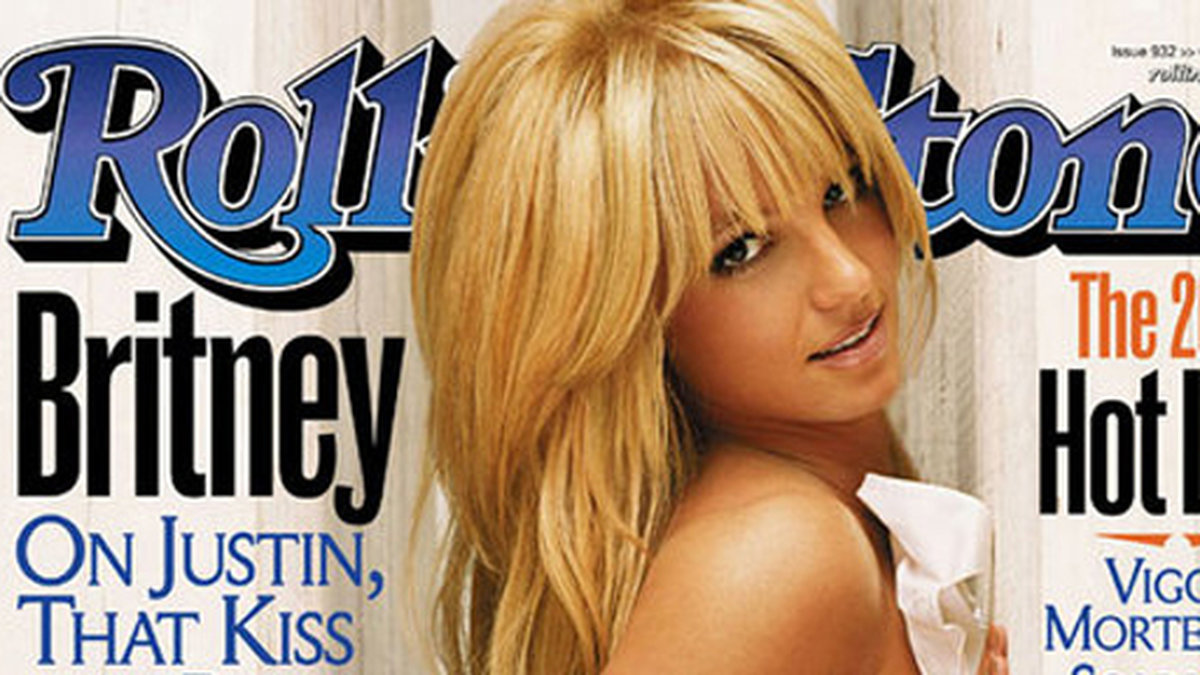 Britney Spears på omslaget till Rolling Stone. 