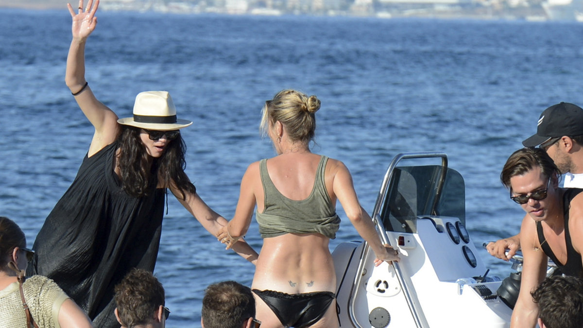 Kate Moss på yachten.