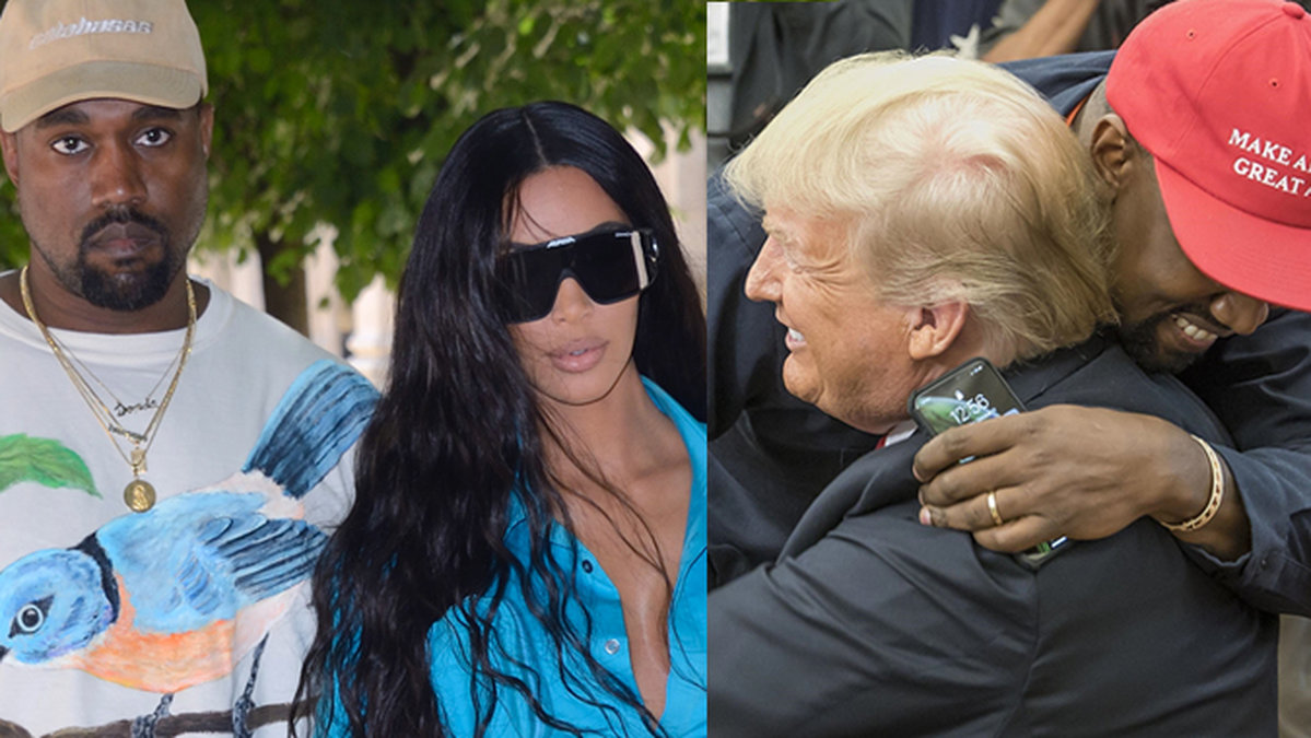 Kanye West och den amerikanska presidenten Donald Trump