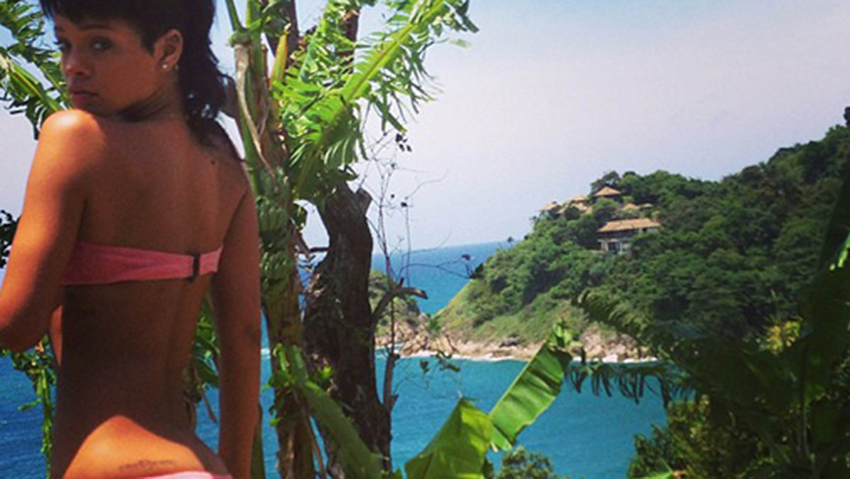 Rihanna passade på att njuta av Thailands fina natur.