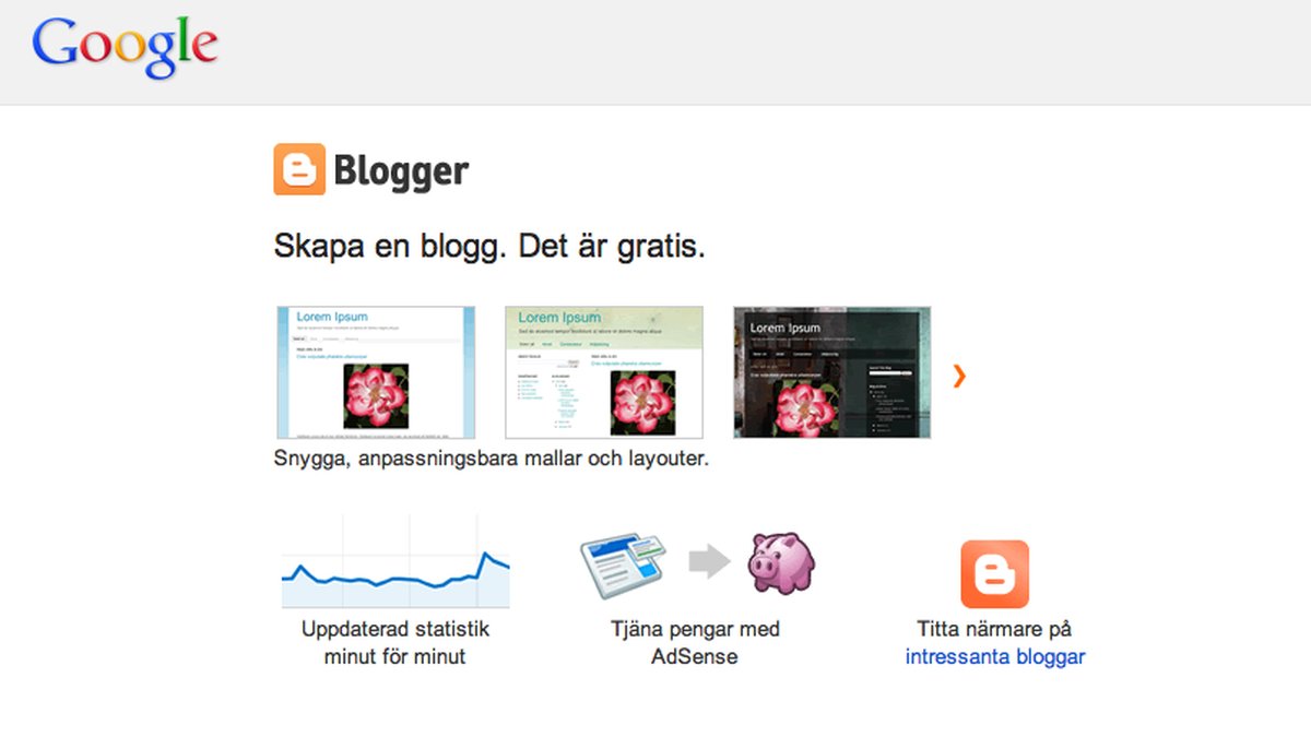 11. Blogger.com, 229 miljoner unika besökare. En bloggplattform lik Wordpress. Google har köpt sajten.
