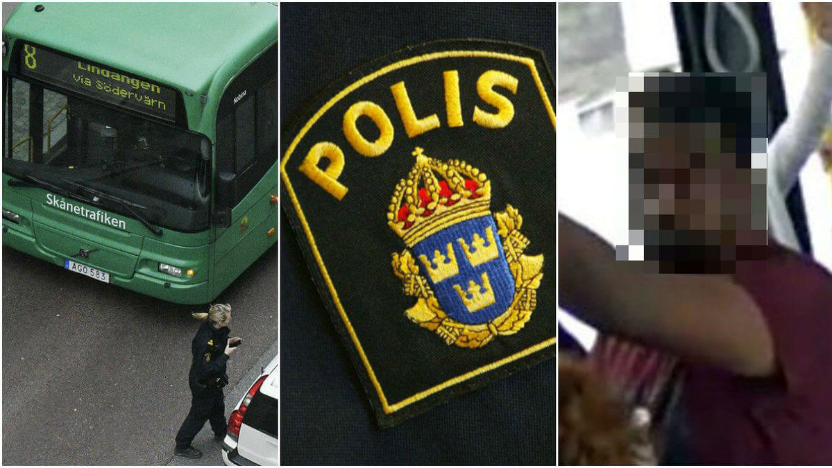 Malmöpolisen vädjar efter allmänhetens hjälp. Busen på bilden är från ett annat tillfälle.