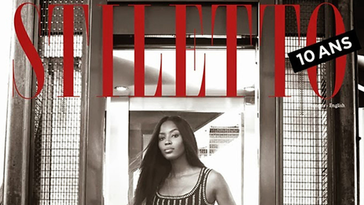 Naomi Campbell kan än. Här ser vi henne på omslaget till tidningen Stiletto. 