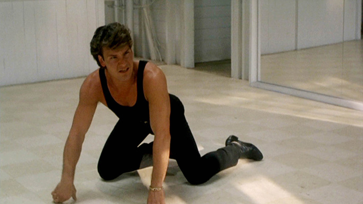 Patrick Swayze som Johnny Castle i Dirty Dancing 1987.