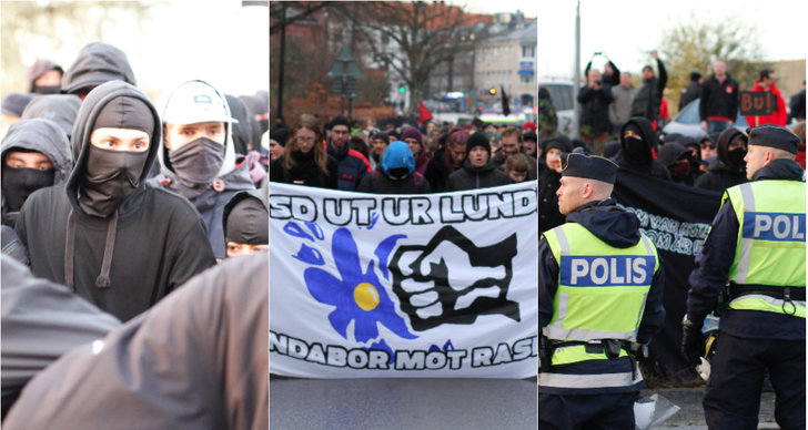 Demonstration, Lund, Landsdagarna, Sverigedemokraterna