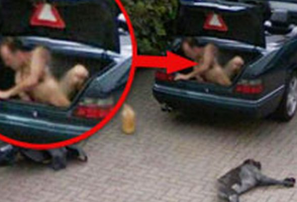 2. En naken i en backlucka med en till synes död hund liggandes på gatan? Nog är bilden konstig. Så konstig att Google tagit bort den. 2. En naken i en backlucka med en till synes död hund liggandes på gatan? Nog är bilden konstig. Så konstig att Google tagit bort den.