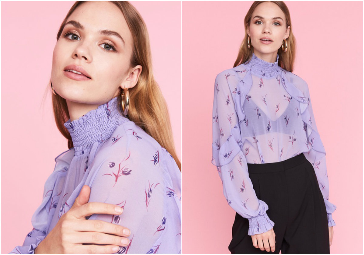 Lila blus Gina Tricot Lila blus Gina Tricot