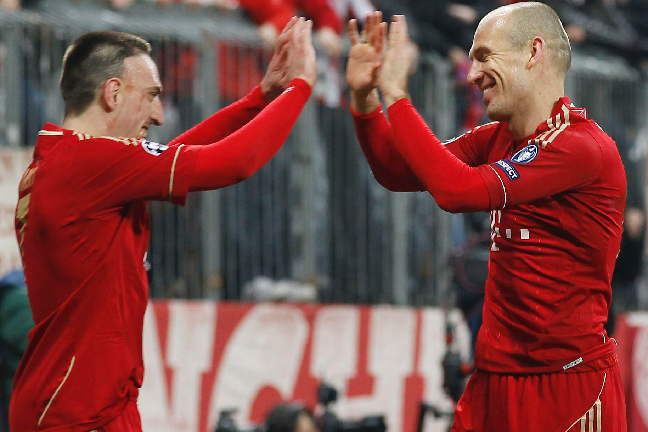 Franck Ribery och Arjen Robben spelade fram…