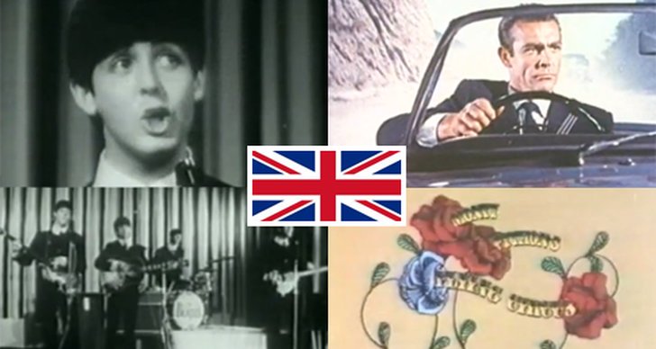 Beatles, James Bond, Storbritannien, Monty Python, England