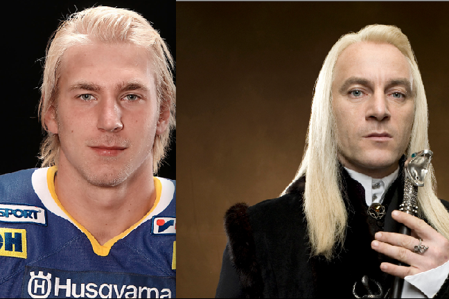 Dödsätaren Lucius Malfoy och forne HV71-stjärnan David Fredriksson? Dödsätaren Lucius Malfoy och forne HV71-stjärnan David Fredriksson?