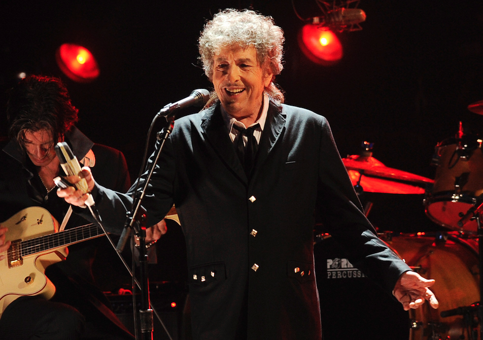 Bob Dylan under konsert. Bob Dylan under konsert.